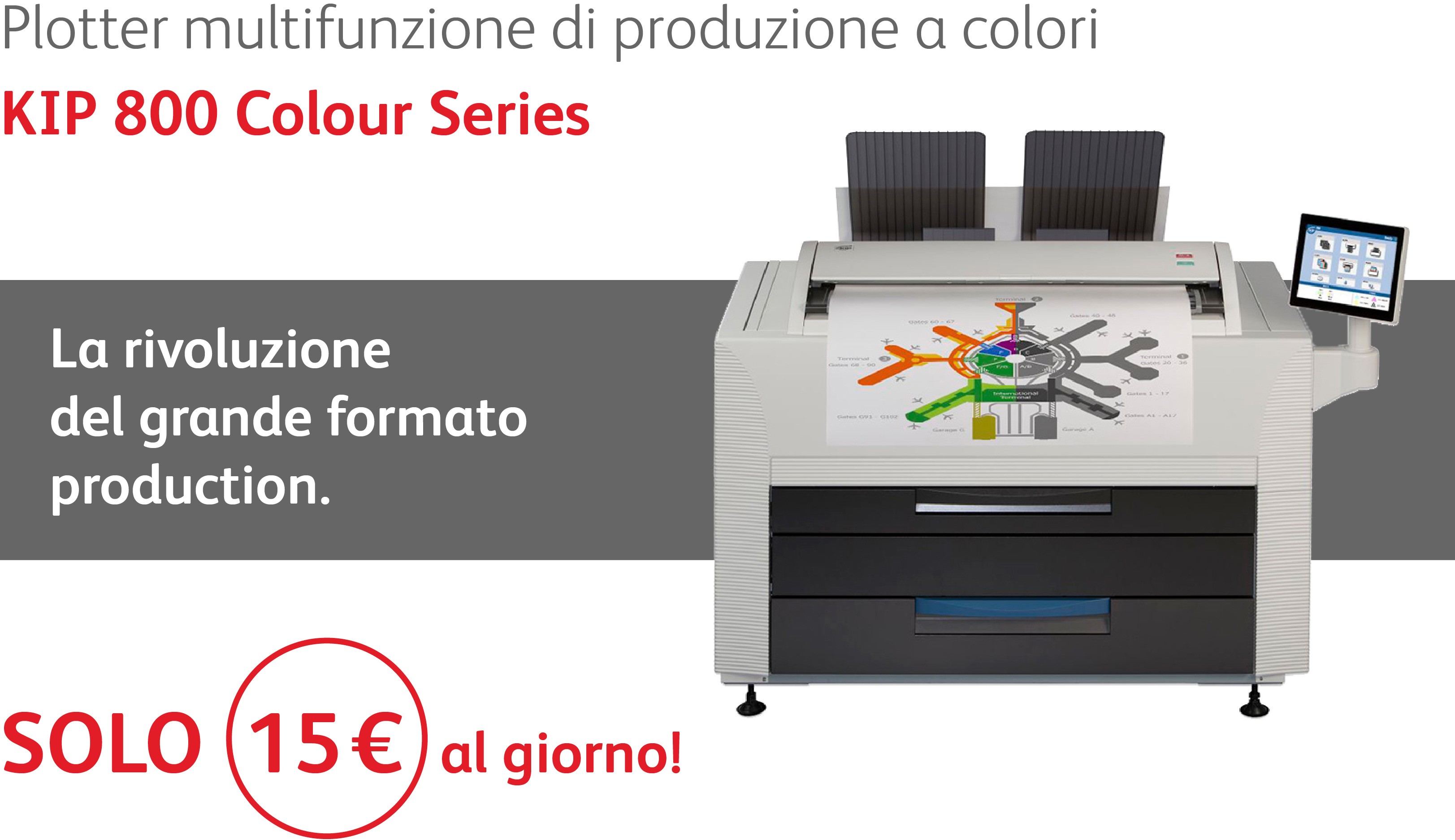 Plotter multifunzione di produzione a colori